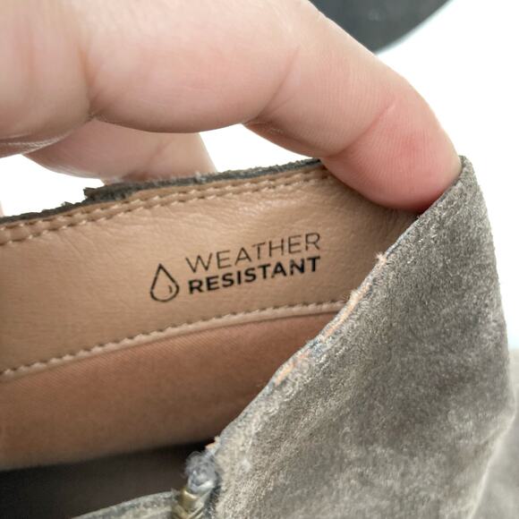 Vionic Madeline Bootie Taupe Suede Comfort Arch Support Zip Ankle Boots  Western - Picture 6 of 16